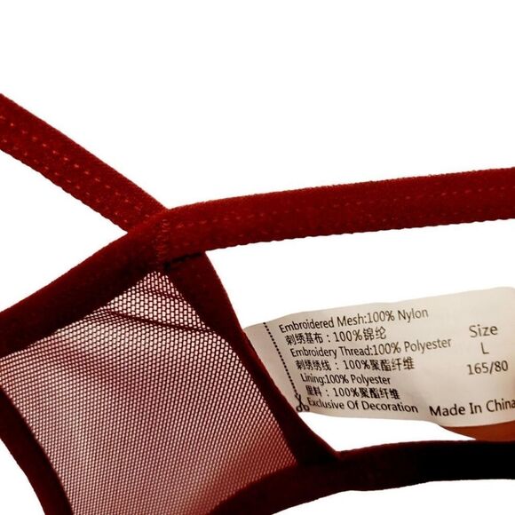 2/$20 Brand new ruby red rose panties underwear T-backs - Picture 4 of 4